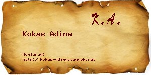 Kokas Adina névjegykártya